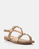 Sandalia Studs Dorados