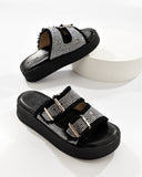 Sandalia Chunky Doble Hebilla Plataforma