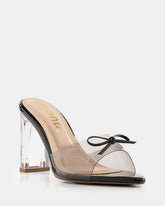 Sandalias de tacón cristal