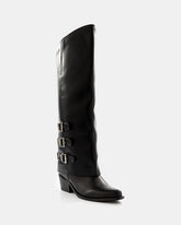 Bota Alta con Hebillas Laterales