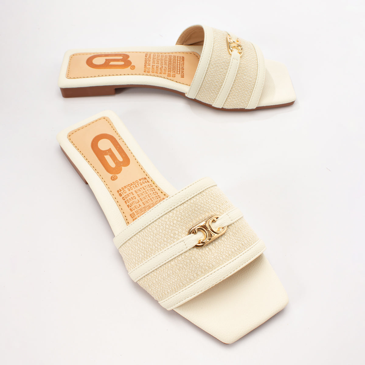 SANDALIA PLANA ELEGANTE-18100