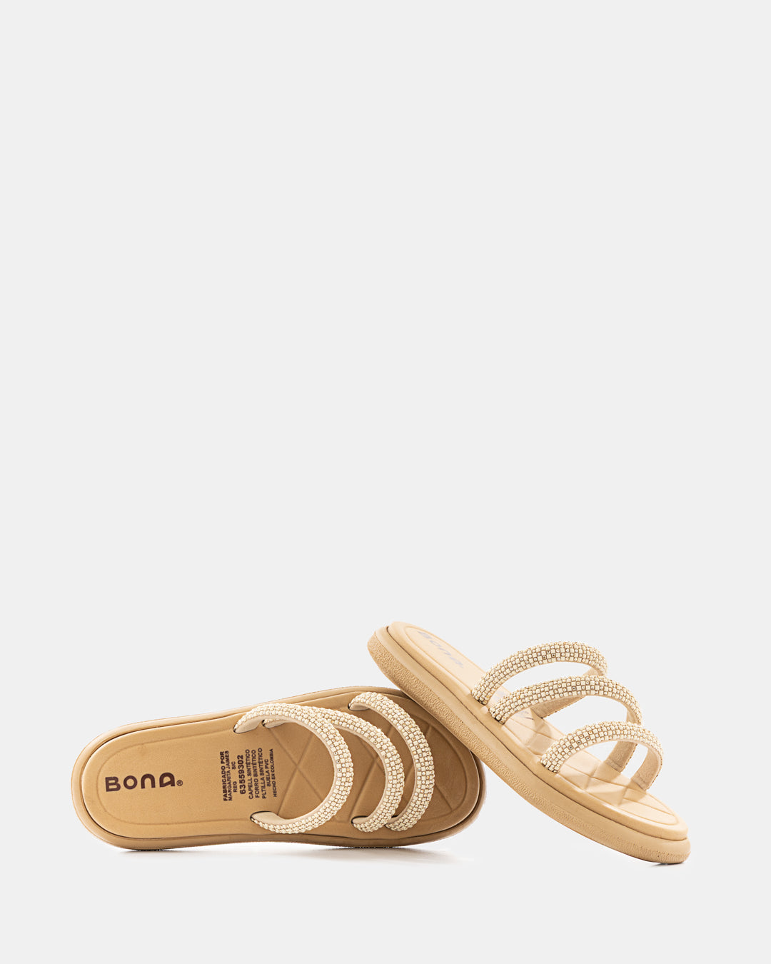 Sandalia Slide con Pedrería - 18722