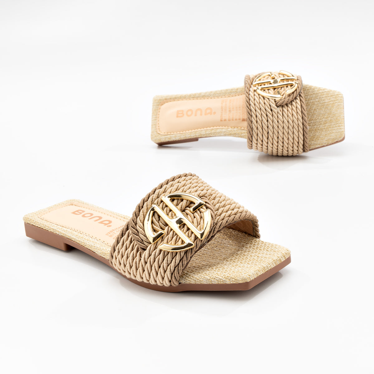 SANDALIA PLANA TRENZADA - 19461