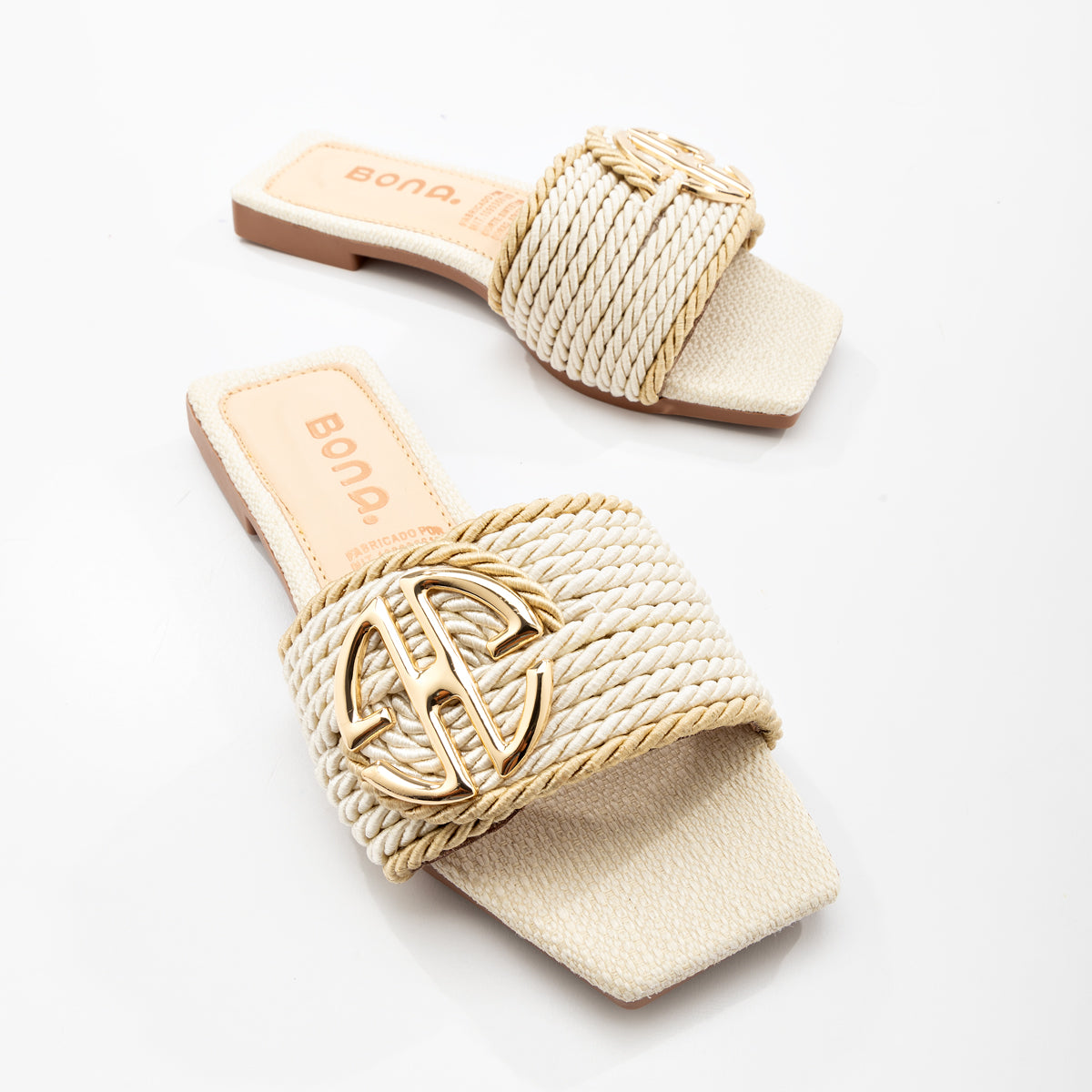 SANDALIA PLANA TRENZADA - 19461