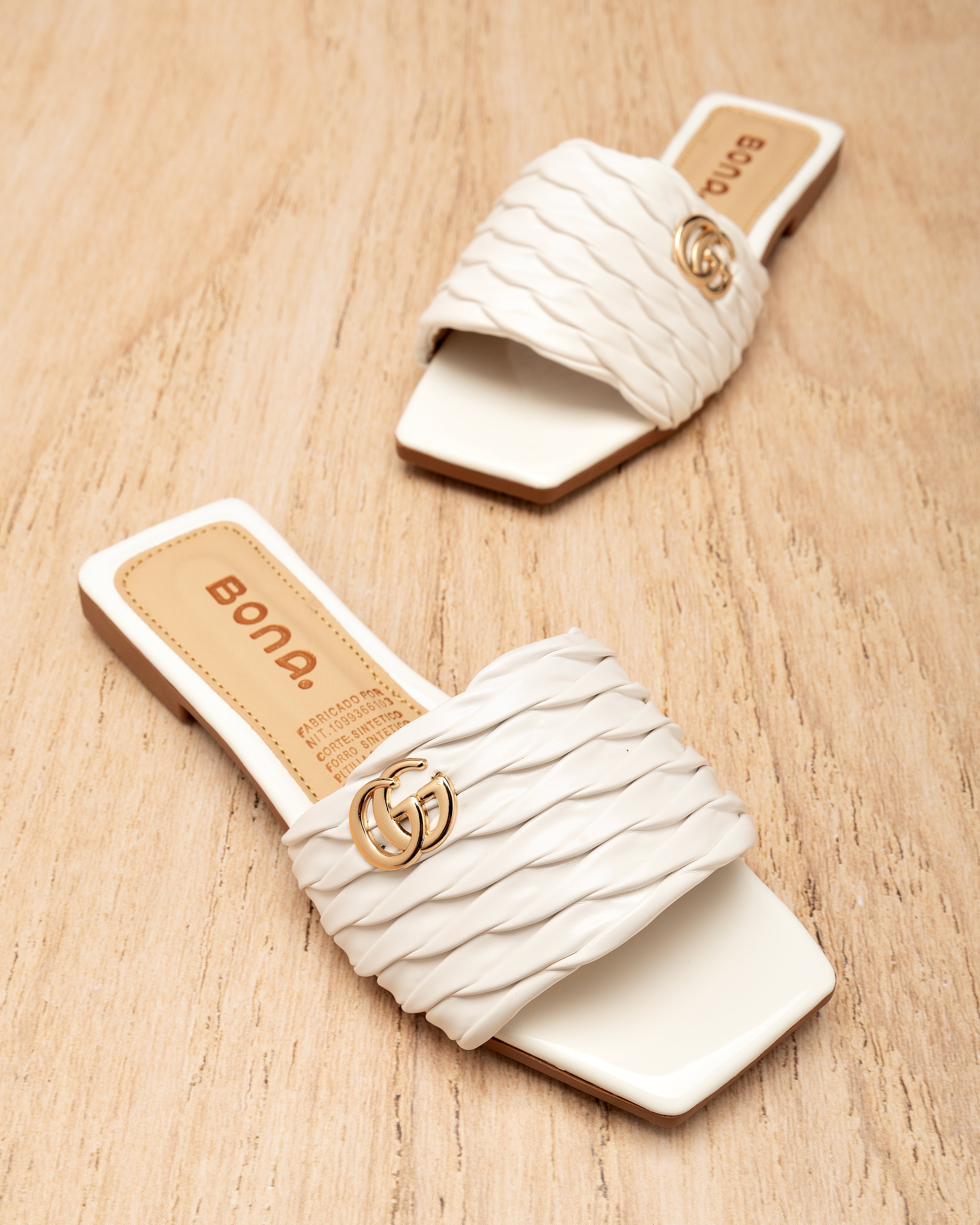 Sandalia Slide Circular - Bona