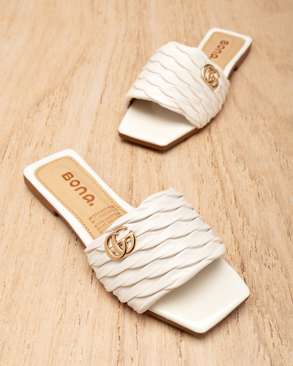 Sandalia Slide Circular - Bona