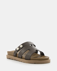 Sandalias Planas de Tiras con Hebillas