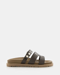 Sandalias Planas de Tiras con Hebillas