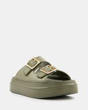 Sandalia Buckle Kaki