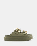 Sandalia Buckle Kaki