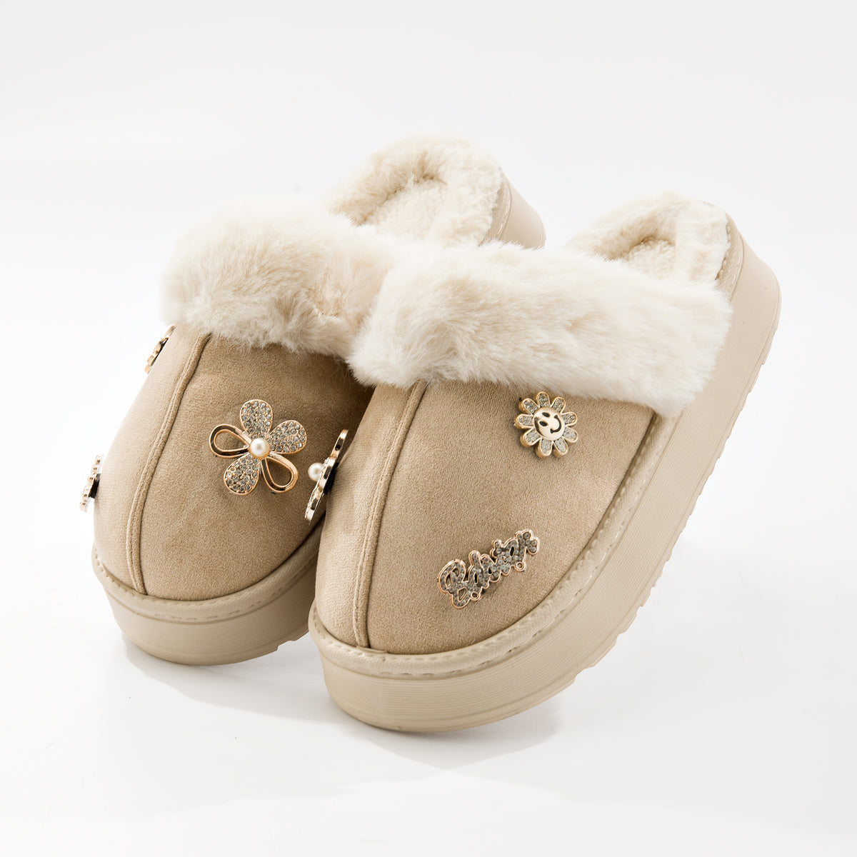 Pantuflas Plataforma Peluche - 19873