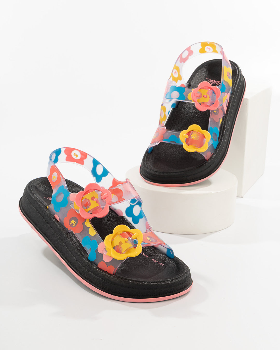 Sandalia Plataforma Floral Multicolor