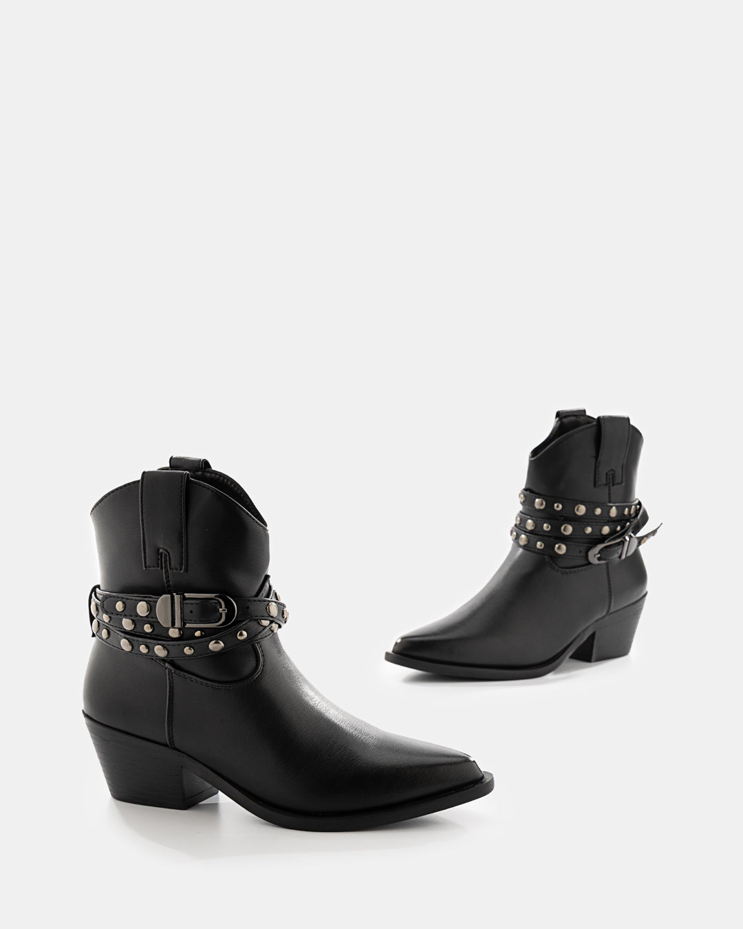 Botines con Tachuelas y Correas - 20054