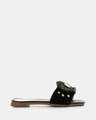 Sandalia con Flor de Rafia - 20147