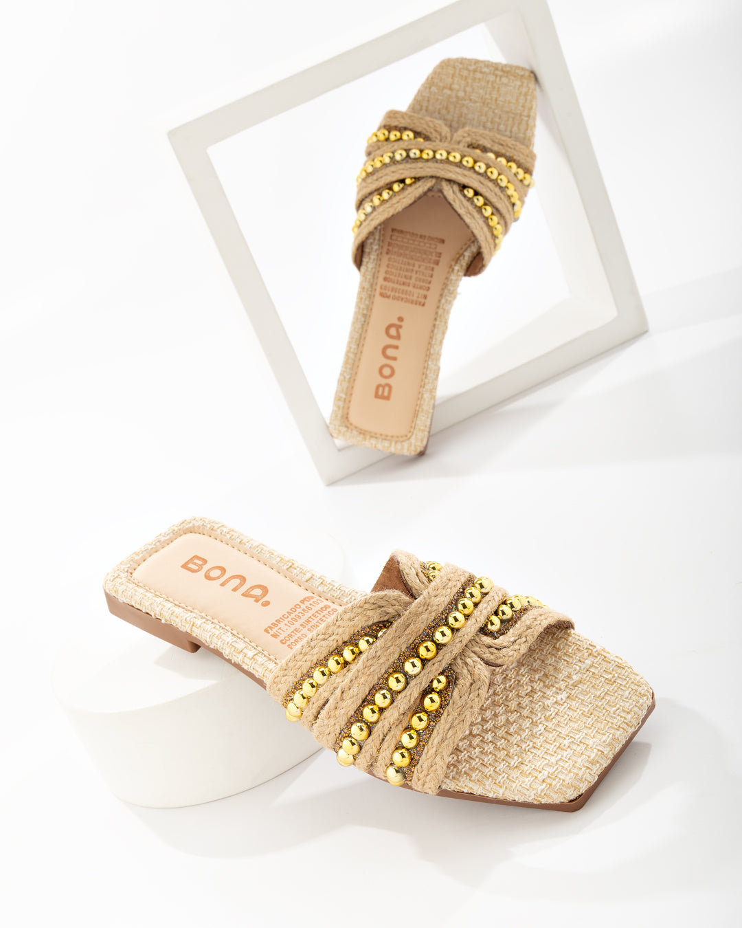 Sandalia Drapeada Perla – Bona