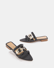 Sandalia Mule Chic Gold