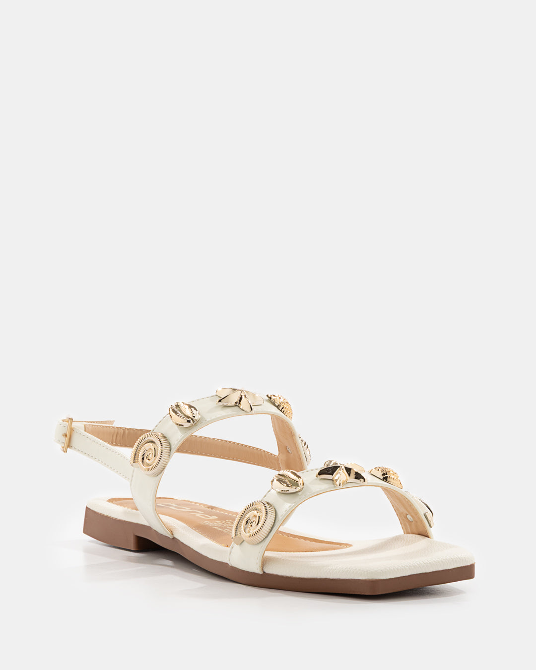 Sandalia Studs Dorados - 20169