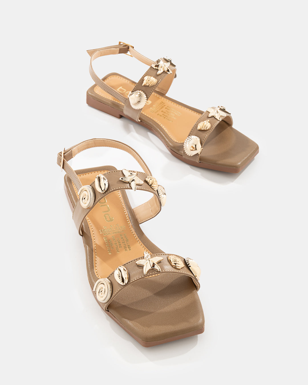 Sandalia Studs Dorados - 20169