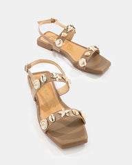 Sandalia Studs Dorados