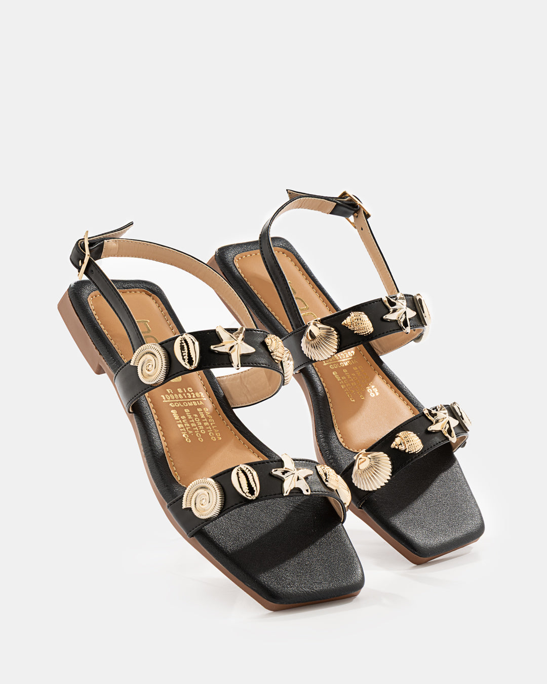 Sandalia Studs Dorados - 20169