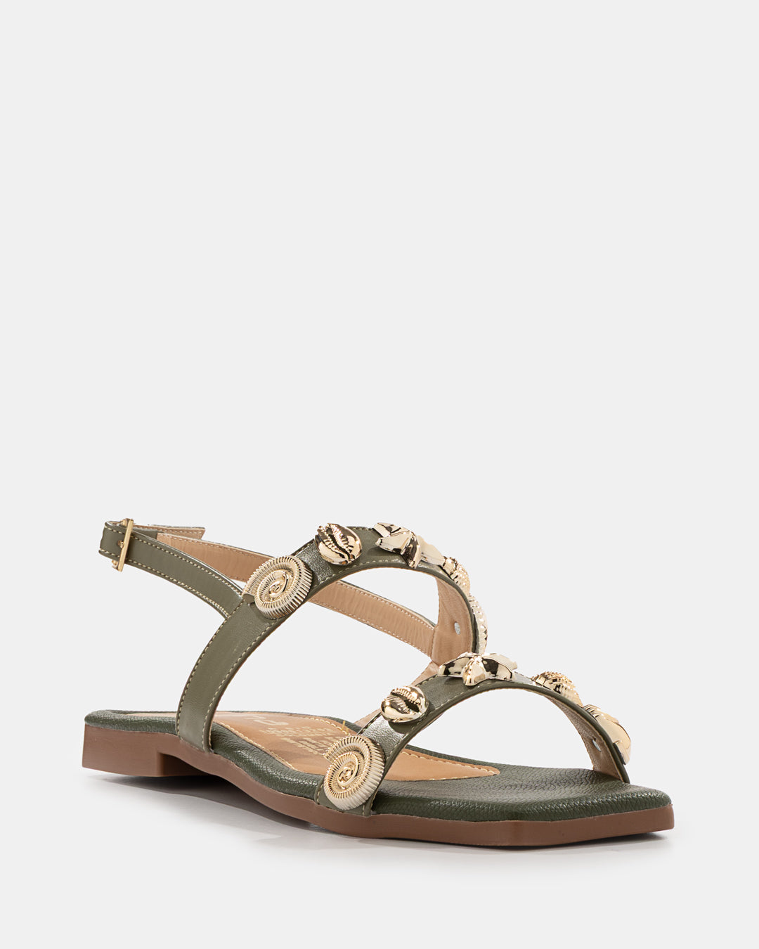 Sandalia Studs Dorados - 20169