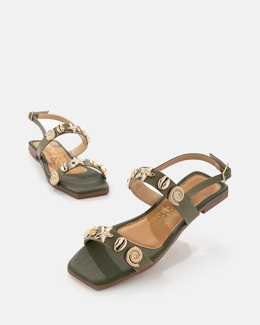 Sandalia Studs Dorados - 20169