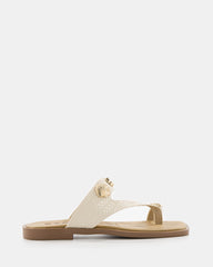 Sandalia T-Strap Metálica