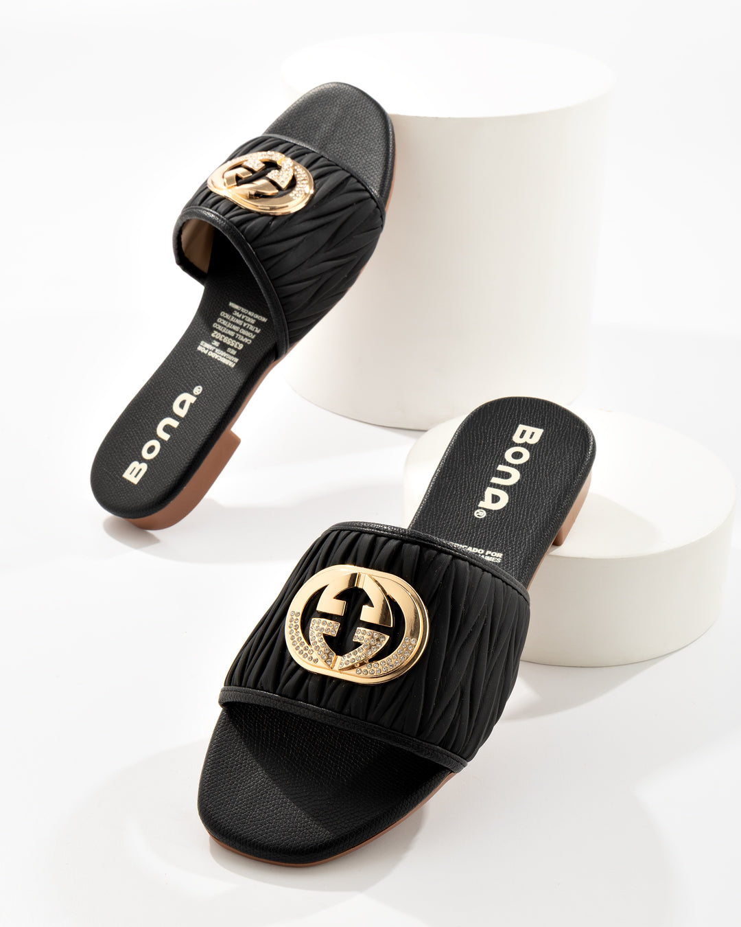 Mule Plana Herraje Dorado