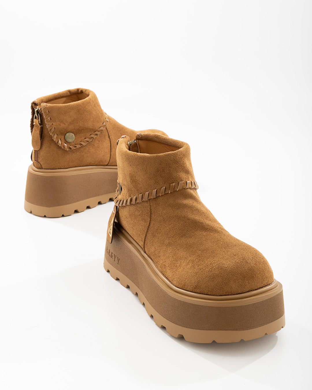Bota Corta Plataforma Cremallera