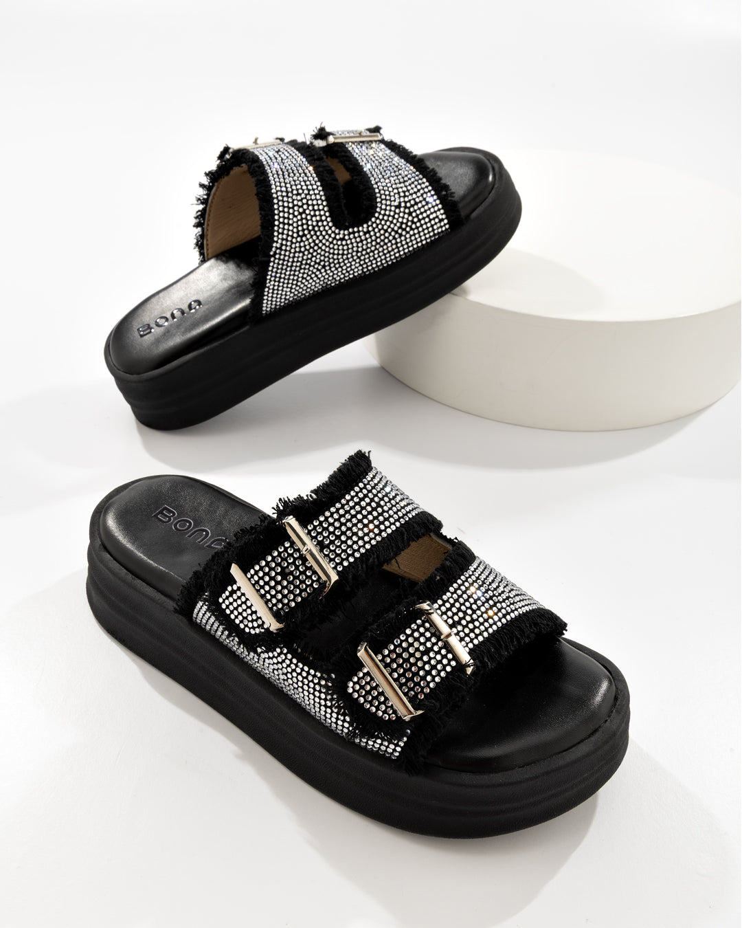 Sandalia Chunky Doble Hebilla Plataforma