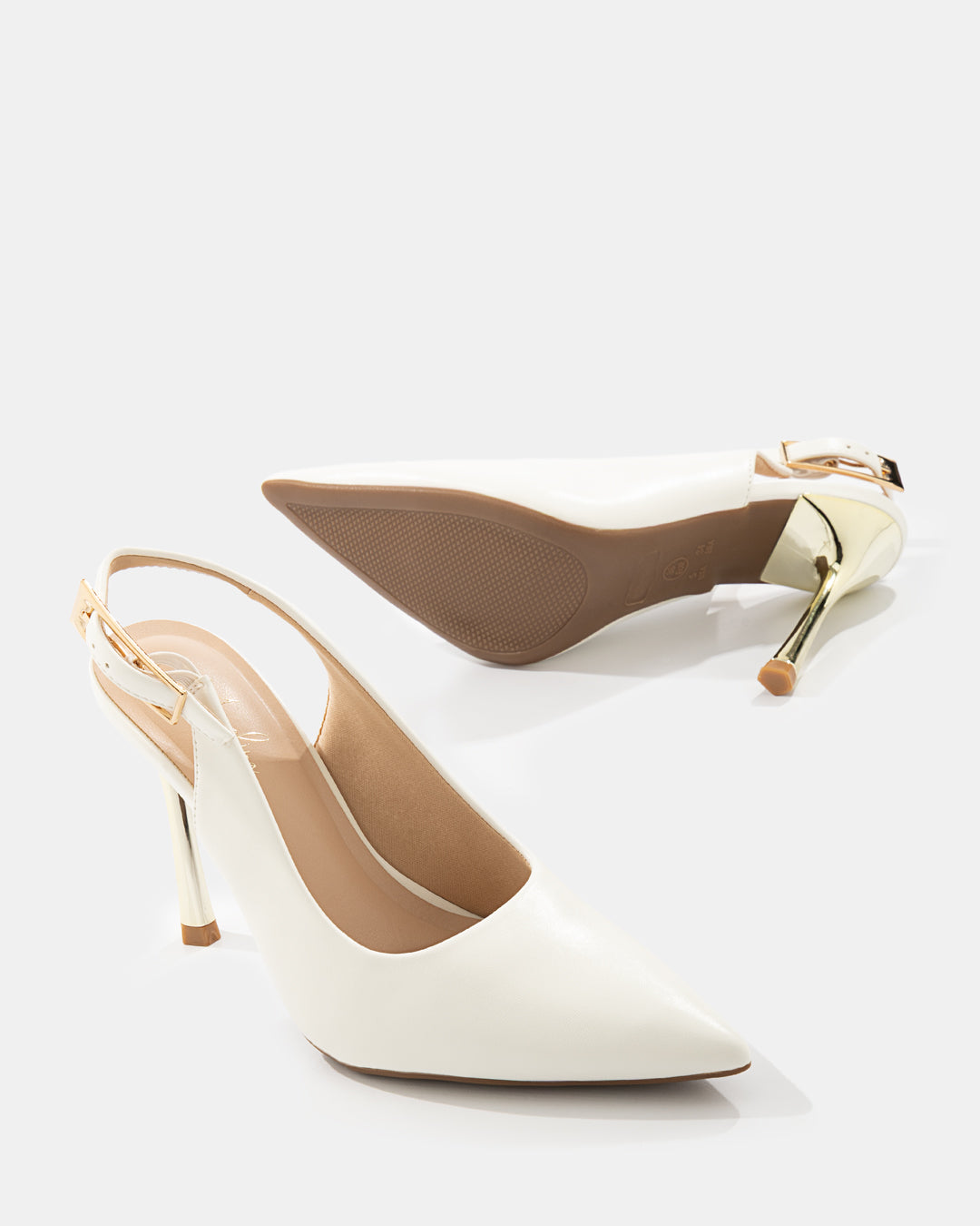Stiletto Slingback Dorado - 20717