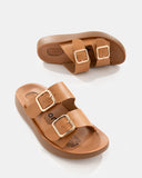 Sandalia Slide Doble Hebilla