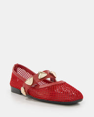 Zapato destalonado tejido con lazo