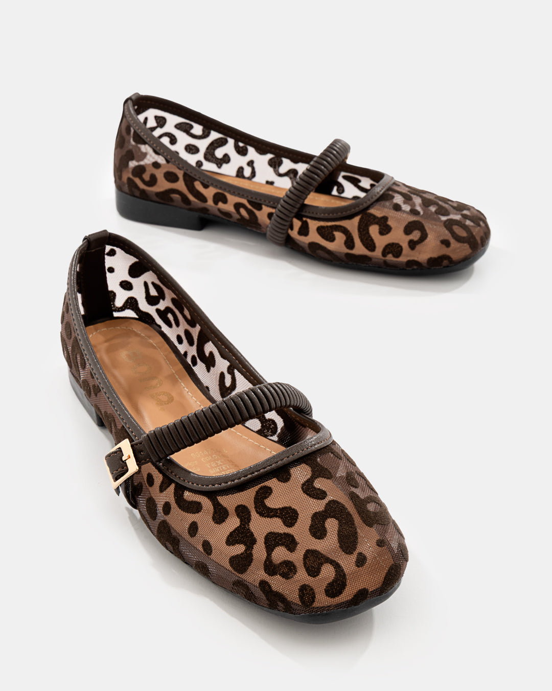 Slingback Plana Cadena Dorada Mujer Bona