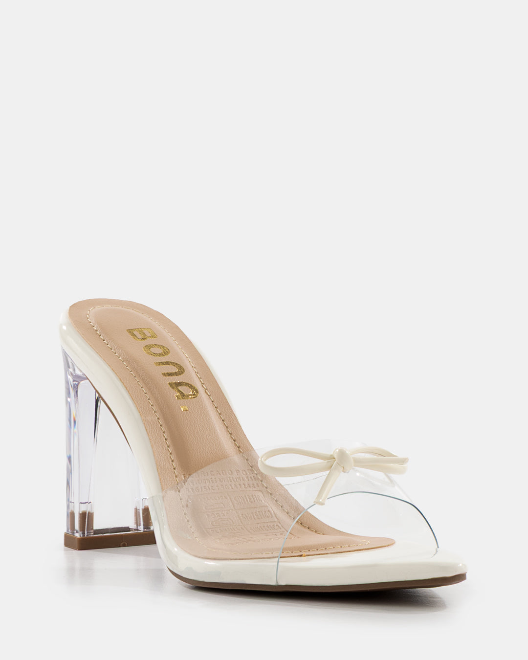 Sandalias de tacón cristal