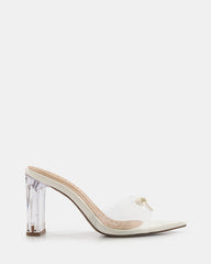 Sandalias de tacón cristal