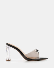 Sandalias de tacón cristal