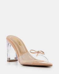 Sandalias de tacón cristal