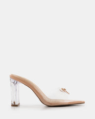 Sandalias de tacón cristal