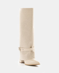 Botas de caña alta con correa al tobillo