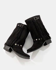 Botas Western con Flecos y Taches