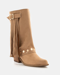 Botas Western con Flecos y Taches
