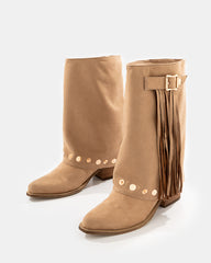 Botas Western con Flecos y Taches