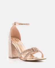 Sandalias de tacón con tiras onduladas