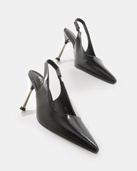 Tacones destalonados de punta fina