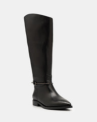 Bota Punta Fina Con Herraje Metálico