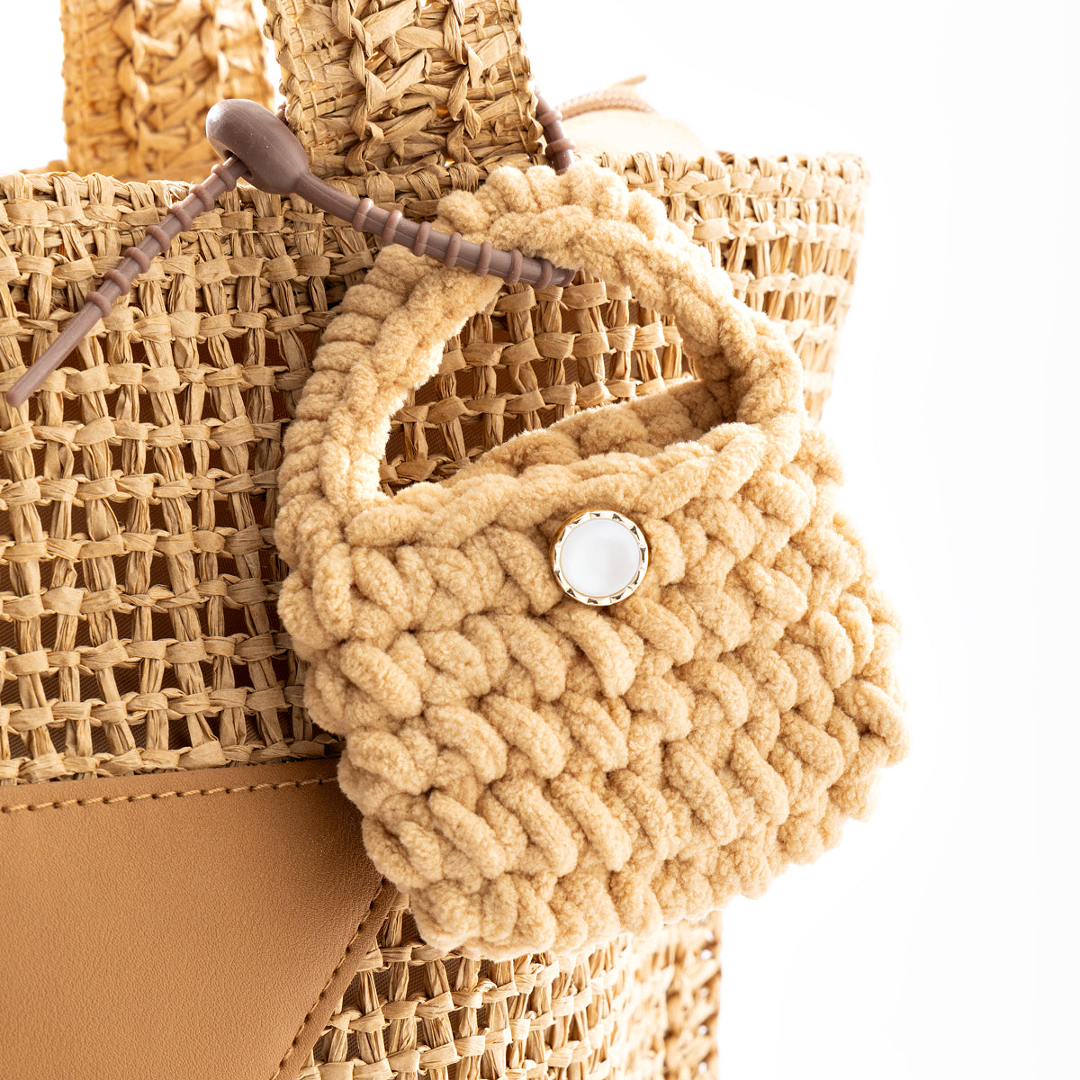 Bolsa Tote Crochet Natural - 825BAG-106