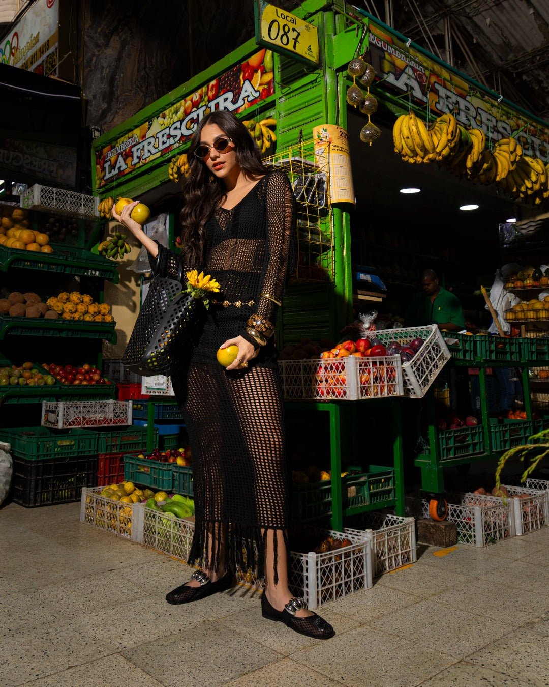 Baleta Malla con Hebillas - 18999